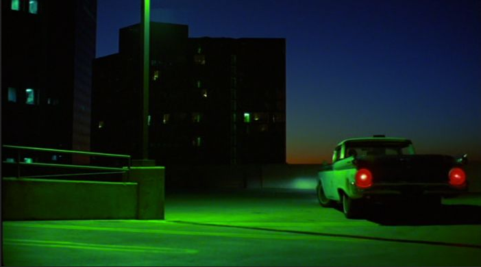 Achieveing the "Paris, Texas" look with tri-band interference filters : green fluorescent tubes.